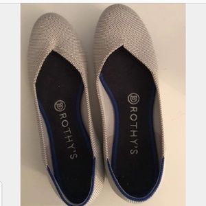 Flax Birdseye Rothys size 7